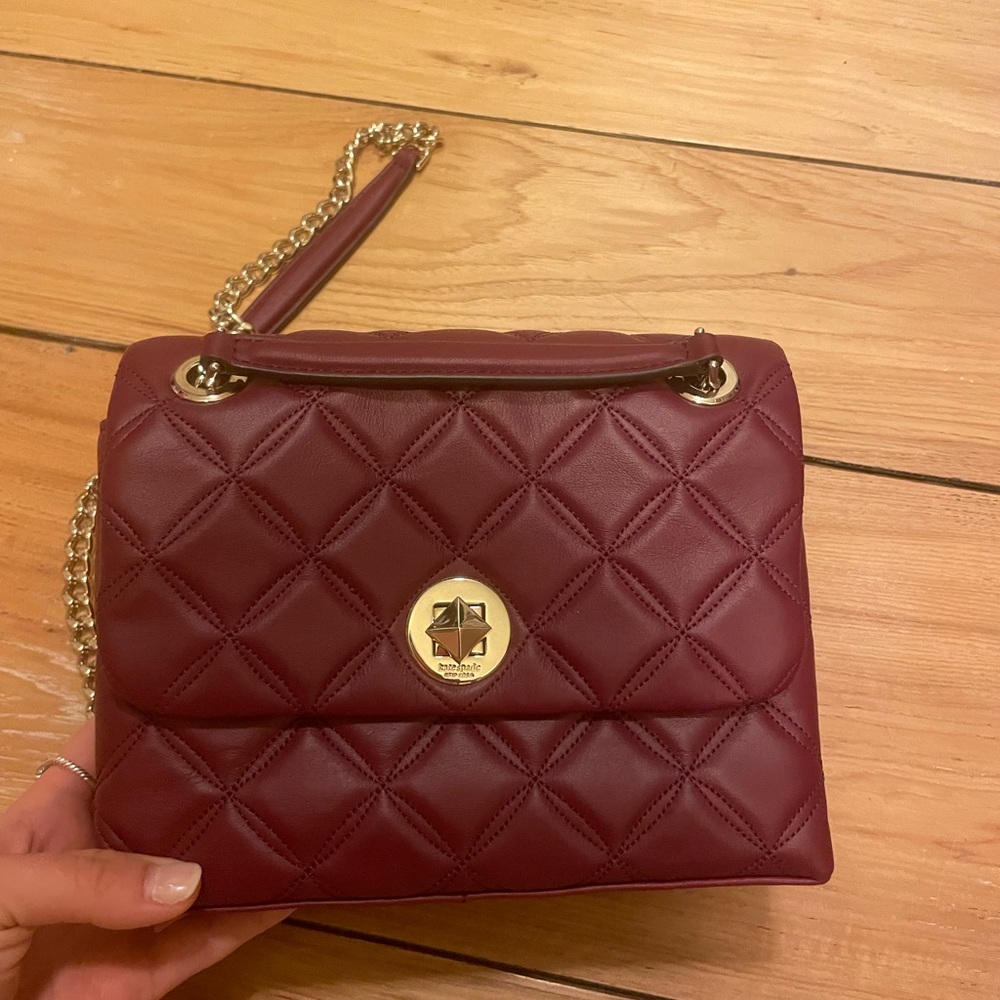 Maroon kate spade bag